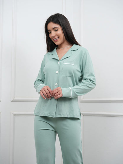 Pijama Set Aura - Algodón Pima