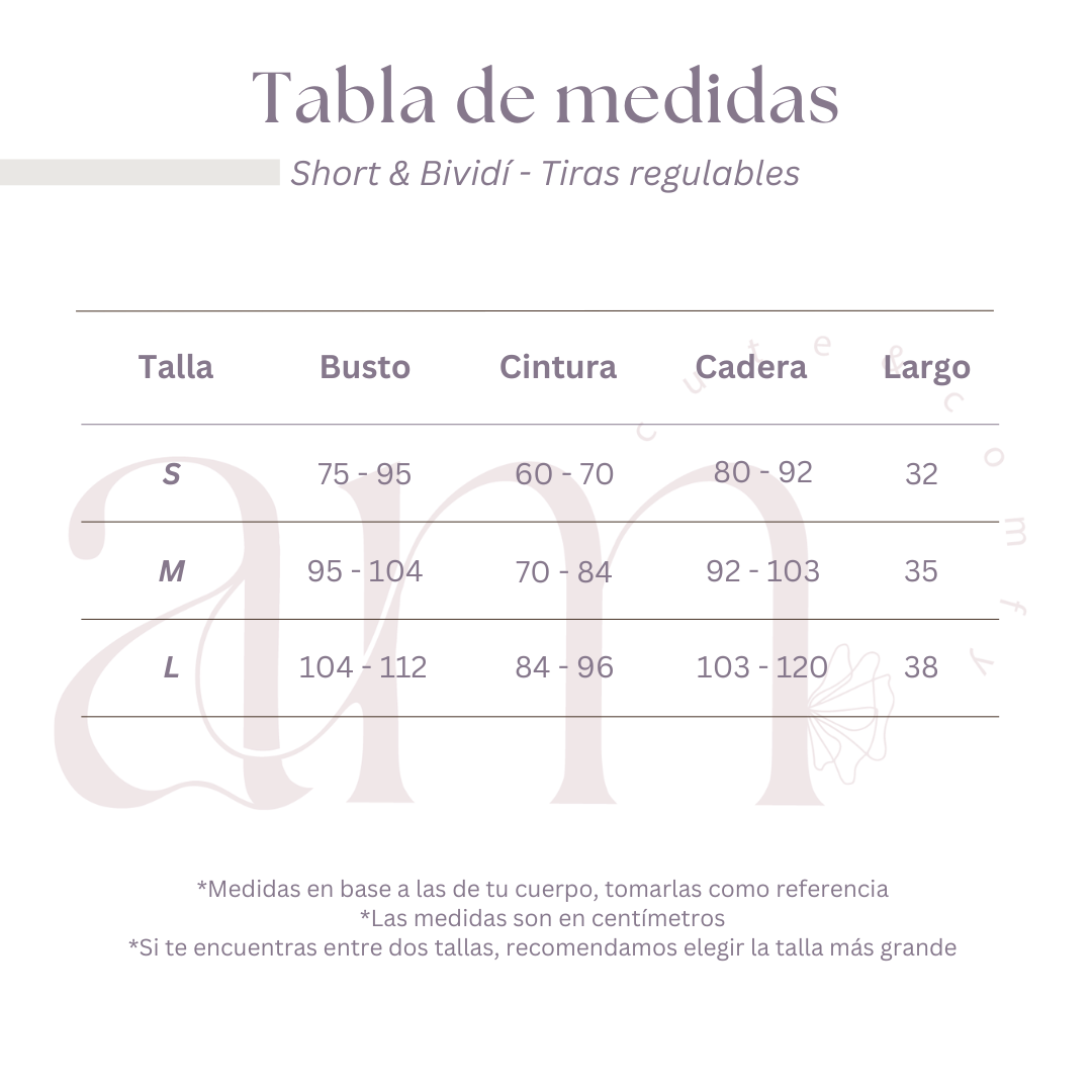 Pijama Set Aquabloom de Algodón Pima – Bividí y Short con Estampado Flores Azules