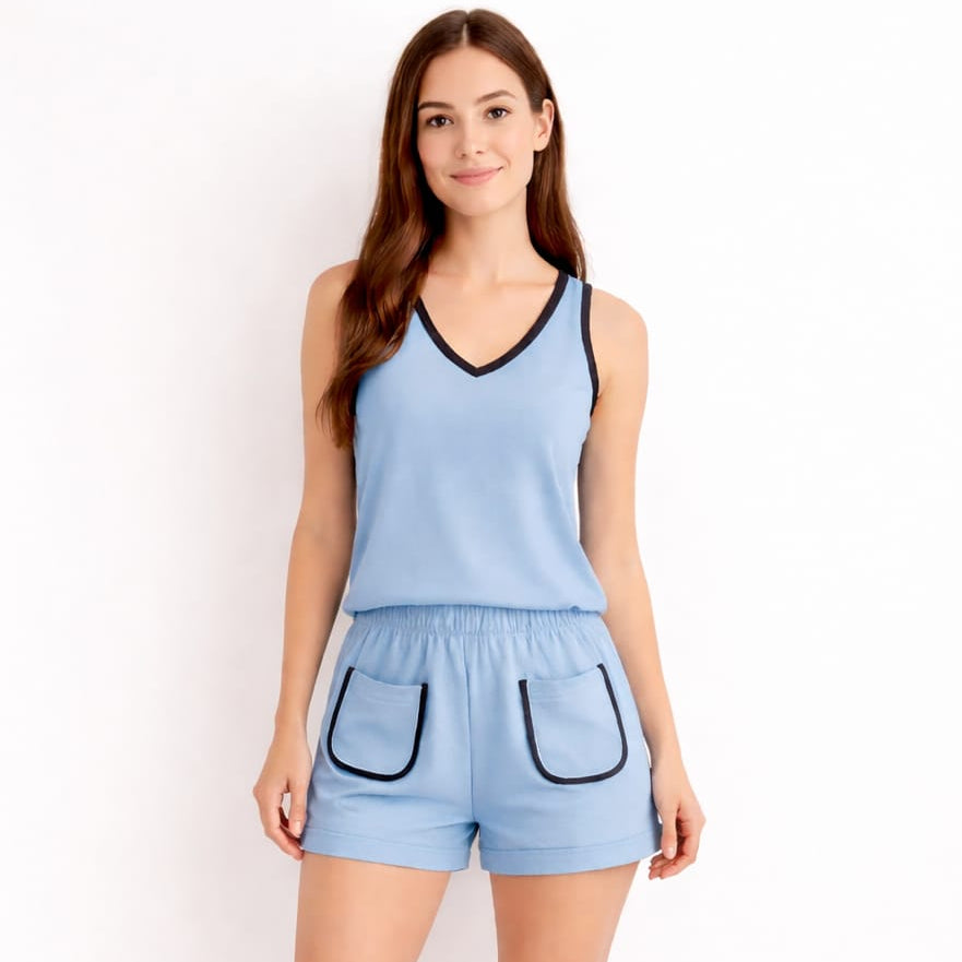 Pijama Set Luna - Algodón Pima